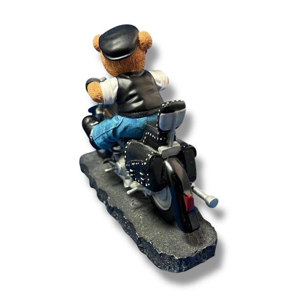 Faithful Fuzzies Freedom’s Ride Bear on Motorcycle 2003 Born To Ride Collection - Picture 3 of 7